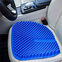Sttech1 Car Seat Cushion, Breathable Silica Gel Massage Cushion Pad for Car Office Chair Dining Chair Student Chair, Back Pain Relief Seat Pad Car (Blue)
