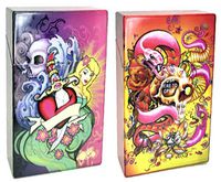 HHB Eclipse Assorted Tattoo Design Crushproof Plastic Cigarette Case, 100s, Choose Your OWN Quantity! #3117TATN (2)
