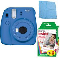 Fujifilm Instax Mini 9 (Cobalt Blue) w/ Color Film (2-Pack / 20 Exposures)