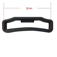 Fit For Garmin Fenix 3 PVC Fitness Smart Watch Strap Retaining Hoop Loop Rubber Retainer Black Holder