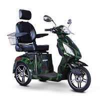 E-Wheels - EW-36 Full-Sized Scooter - 3-Wheel Mobility Scooter, Camouflage