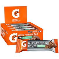 Gatorade Whey Protein Bars, Mint Chocolate Crunch, 2.8 oz bars (Pack of 12, 20g of protein per bar)