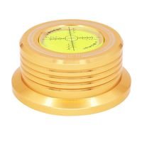 Viborg 50HZ 3 in 1 Record Clamp LP Disc Stabilizer Turntable Gold for Vibration Balanced