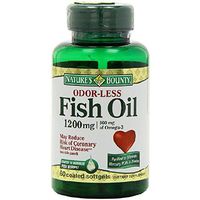 Nature's Bounty Odorless Fish Oil, 1200mg, Softgels, 60 ea (Pack of 11)