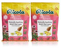 Ricola Honey Lemon Herbal Cough Suppressant Throat Drops, 45ct Bag (Pack of 2)