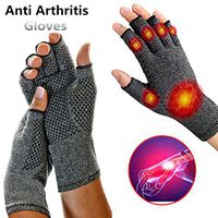 CDKZK Anti Arthritis Health Compression Therapy Gloves Rheumatoid Hand Pain Wrist Support Sports Safety Glove,2pairs,L