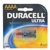 Duracell Ultra Power Alkaline Batteries w/Duralock Power Preserve Technology, AAAA, 2/Pk