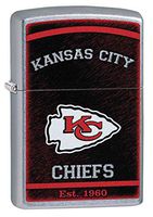 Personalized NFL KANSAS CITY CHIEFS Zippo Lighter - Free Engraving