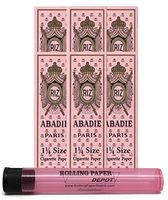Abadie 1 1/4 Rolling Papers (6 Packs) with Rolling Paper Depot Kewltube
