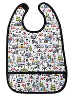 Adult Clothing Protector Bib with Front Pockets (Camping)