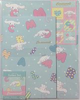Sanrio Cinnamoroll Letter Set 12 Writing Paper + 6 Envelopes + 7 Stickers Stationary Japan (Alphabet)