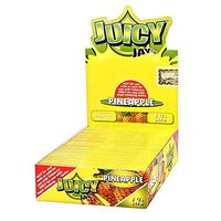 24 Packs (1 box) Juicy Jay's 1.25" Pure Hemp Rolling Papers - Pineapple