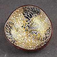 WWSHM New Arrival Festival Candy Storage Bowl Natural Eco-friendly Dish Coconut Shell Non-toxic Fruit Decoration 8 Patterns To Choose (Color : 7)