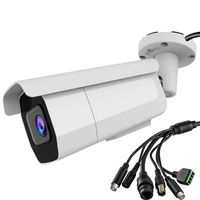 Honic 4K 3X Optical Zoom Outdoor PoE IP Security Camera, 8MP 20fps, 3.6-11mm Motorized Zoom Auto Focus, 200ft Night Vision, SD Card Recording, Audio I/O, Alarm I/O