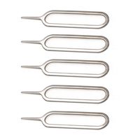 SIM Pin, 5 PCS Sim Card Removal Tool Sim Pin Ejector Needle Pin Key Remover for iPhone X 8 7 6 Plus, iPad, iPod, Samsung Galaxy