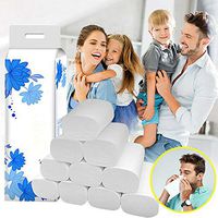 Toilet Paper Tissue Swiffty 12 Roll Strong Soft 4-Ply Toilet Paper Bath Tissue Bulk Roll Skin-friendly