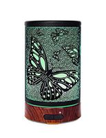 Essential Oil Diffuser ASAWASA Aroma Mist Humidifiers For Bedroom Home Office Yoga,Metal Aromatherapy Diffusers with Waterless Auto Shut-Off Protection 7Colors Changed LED Nightlight(Butterfly)