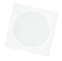 Quality Park Tech-No-Tear CD Sleeve, White, 4.875 inches x 5 inches, 100 Sleeves (77203)