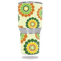MightySkins Skin Compatible with RTIC Tumbler 30 oz (2016) – Hippie Flowers | Protective, Durable, and Unique Vinyl Decal wrap Cover | Easy to Apply, Remove, and Change Styles | Made in The USA