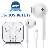 Lighting Earbuds Headphone Wired Earphones Headset with Microphone and Volume Control, Compatible with iPhone 11 Pro Max/Xs Max/XR/X/7/8 Plus Plug and Play Viewfinders