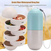 Liveday Pill Storage Box Medicine Case Small Weekly Pill Organizer 7 Day Weekly Organizer Portable Waterproof for Travel