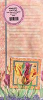 Pooch & Sweetheart Magnetic List Pad with Die-Cut Magnet ~ Bright Tulips 86562