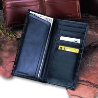 Crocodile Bidente Slim Secretary, Black (US281)