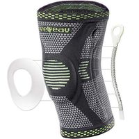 Velpeau Knee Brace - Best Knee Support with Patella Gel Pads & Side Stabilizers - Compressive Stabilized Sleeve of The Knee, Provides Relief of Pain, Weak, Swollen & Injured Knees - Black, XX-Large