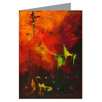 "Extreme 2" Original Abstract Art by the Artist Philo Notecard Set