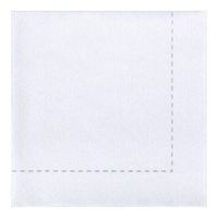 Hoffmaster 257006 Bello Lino Stitch Printed Disposable Dinner Napkin, 15.5" x 15.5", White with Stitch Print (Pack of 600)