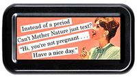 Instead of Period, Text! Funny Retro Tampon Case
