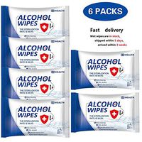 Wet Wipes, 75% Alcohol Cleaning Disinfectant Wipes, Daily Disinfecting Use for Hand Home House Travel Office Outdoor All Purpose