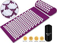 Lotus Acupressure Mat and Neck Pillow Set Back and Neck Pain Relief,Include Yoga Acupuncture Mat + Pillow + Backpack for Relieves Stress,Sciatic,Insomnia,Trigger Relaxation Therapy