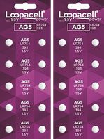 (20) AG5 393 LR754 SR754 Alkaline Battery Button Cell by LOOPACELL