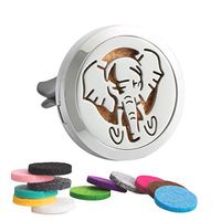 7Morning Elephant Essential Oil car Diffuser Car Aromatherapy Essential Oil Diffuser Humidifier Locket Vent Clip