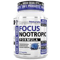 Precision Naturals Focus Nootropic Supplement – Enhance Brain Performance, Focus and Memory with Balanced Nutrition