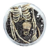 Skull Halloween Roysberry Toys - Fluffy Slime Jumbo Slow Rising Black Halloween, Toddler Toys Cute Stress Relief Toys Ball Slime Kit Soft Kawaii 3D Puzzle Toys for Kids