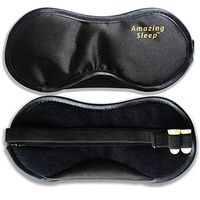 Amazing Sleep Mask with Earplugs and Super Lightweight Strap