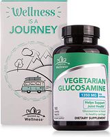 Vegetarian Glucosamine - Joint Health Support - Healthy Cartilage Support by Honest To Wellness for Back, Knees, Hands - Non-GMO – Animal Free, Shellfish Free - 180 Count