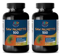 Prostate Saw Palmetto - Saw Palmetto 500MG - Saw Palmetto Hair Loss - 2 Bottles 200 Capsules