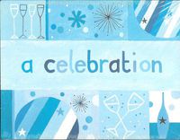 A Celebration Adult Wine Glasses Blue Invitation 20 Count P8