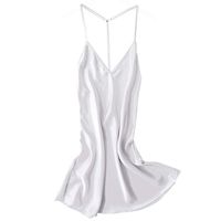Alalaso Women Sexy Satin Sleepwear Babydoll Lingerie Nightdress Pajamas Without Chest Pad