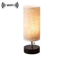 1080p IMX323 Sony Chip Super Low Light Spy Camera with WiFi Digital IP Signal, Camera Hidden in a Quality Modern Lamp with USB Port (Wooden Base)