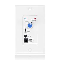 in-Wall Bluetooth Audio Receiver Wall Plate - BT Wireless Music Adapter Stereo Amplifier Wall Plate w/Volume Control, 3.5mm Headphone Jack AUX Input Module for Sound Systems Home Theater Integration