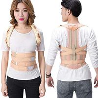 Wyyggnb Back Posture Corrector, Student Children Adult Male and Female Kyphosis Correction Back Correction Clothing Correction with Scoliosis (Color : Brass, Size : L)