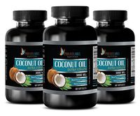 Weight Loss and Energy Pills - Extra Virgin - Coconut Oil 3000mg - Coconut Oil Extra Virgin Pills - 3 Bottles 180 Softgels