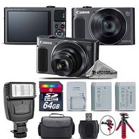 Canon PowerShot SX410 IS Digital Camera (Black) + Backup Battery + 32GB Class 10 Memory Card + Deluxe Cleaning Kit - International Version