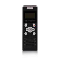 RDshop Digital Voice Recorder, MP3 Player, 8GB USB Sound Audio Recorder, Voice Activated Recorder with Microphone and Rechargeable Battery, Suitable for Meeting, Lecture, Interview-Silverblack