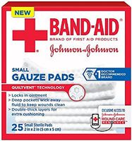 BAND-AID Small Gauze Pads 2 in X 2 in 25 Count (2 Pack)