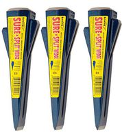 Estwing Sure Split Wedge - 5-Pound Wood Splitting Tool with Forged Steel Construction & 1-7/8" Cutting Edge - E-5, 3 Pack